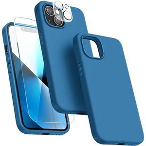 5 in 1 Designed for iPhone 13 Case, with 2 Pack Screen & Camera Lens Protector